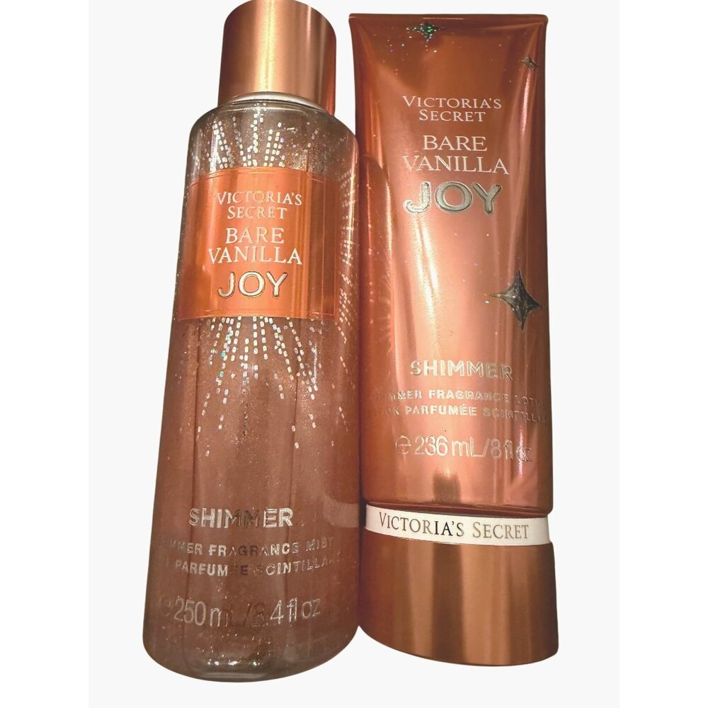 Victoria's Secret Bare Vanilla‎ Joy Shimmer 2 Piece Set NEW